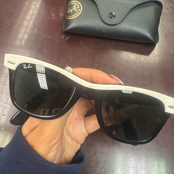 Ray-Ban Two-Tone Black and White Sunglasses - Picture 5 of 5